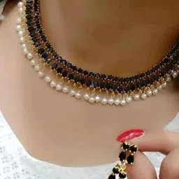 ARADHEMA Women Black Jewellery Set-picture-16