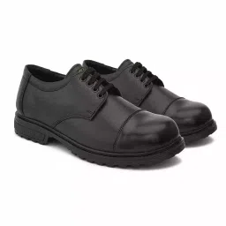 Enrich Field Steel Toe Safety Shoes Pure Leather Anti-Skid Size UK 9 Black Model 30BK-picture-36