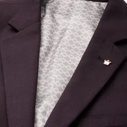 Louis Philippe Men Self Design Single-Breasted Slim Fit 3-Piece Formal Suit image 5