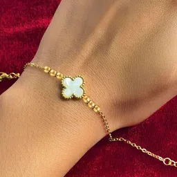 MODE & MINIMAL Women Gold-Plated Wraparound Bracelet image 5