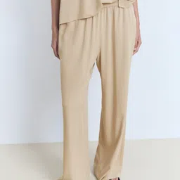 MANGO Women Wide Leg Flared Trousers-picture-38