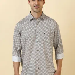 Allen Solly Men Geometric Printed Spread Collar Cotton Casual Shirt-picture-11