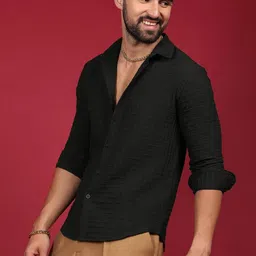 Moda Rapido Spread Collar Grid Tattersall Checks Checked Opaque Shirt image 4