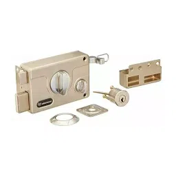 Harrison Shield Twin Bolt 80x120 mm Stainless Steel Matt Finish Door Rim Lock, 5505-picture-10