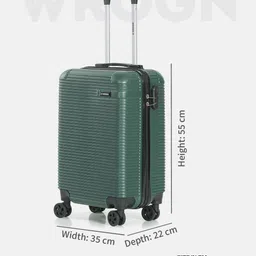 WROGN Unisex Set of 3 Hard Shell Trolley Suitcases-171.5L image 2
