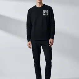 MaverIQ Men Printed Round Neck Sweatshirt image 2