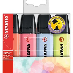 STABILO Boss Original Pastel Wallet Colours Pack of 4 - Multicolour-picture-28