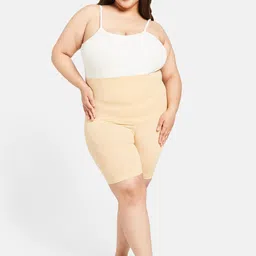 Curves By ZeroKaata Women Plus Size Seamless High-Waist Tummy & Thigh Shapewear-picture-38
