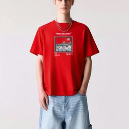 THE BEETEL HOUSE Men Applique T-shirt-image-98