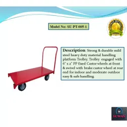 SUWAS TROLLEY STORE 1000 Kg Capacity Platform Trolley SU-PT-005-1 image 2