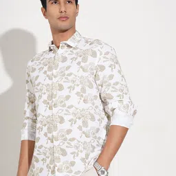 Peregrine by Pantaloons Men Floral Printed Casual Shirt image 1