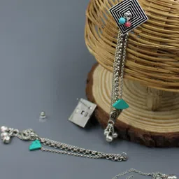 Gurjari Jewellers Gurjari Jewellers Tops with Tutquoise earring-picture-11