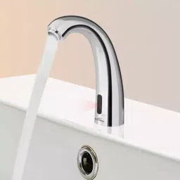 Bharat Photon 142x120 mm Basin Mounted Swan Neck Sensor Faucet 220 V AC, BP-F065 image 2