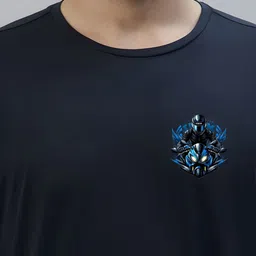 CASUALBUD Graphic Printed Round Neck Badminton Tshirt image 2