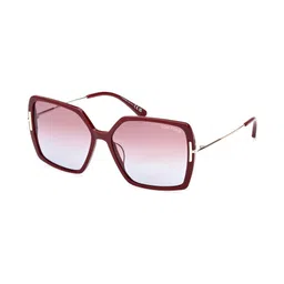 Tom Ford Women Red Lens & Red Oversized Sunglasses with-picture-16