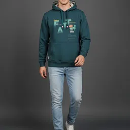SANDPIPER Men Printed Hooded Sweatshirt image 4