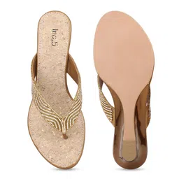 Inc 5 Embellished Ethnic Wedge Sandals image 2