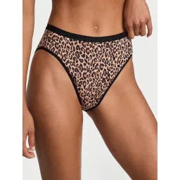 victoria's secret intimates Victoria's Secret Stretch Cotton High-Leg Brief Panty Brown image 1