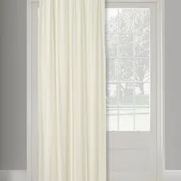 Fabindia Teal Striped Room Darkening Door Curtain-image-37