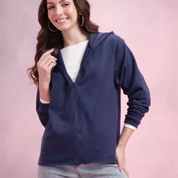 DressBerry Graphic Printed Hooded Sweatshirt with Inner Fleece image 5