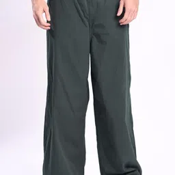 Roadster Men Grey Relaxed Fit Baggy Cotton Trouser-image-76