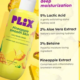 PLIX THE PLANT FIX Set Of 2 Peaches Detan Body Lotion 150 ml & Pineapple Body Wash 236 ml image 2