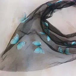 Soho Boho Studio Women Butterfly Embellished Headscarf-image-16