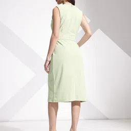 her by invictus Solid V-Neck Midi Dress image 5