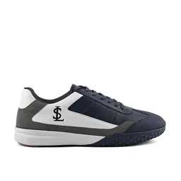 LOUIS STITCH Men Colourblocked PU Sneakers image 5