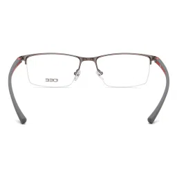 IDEE Grey Half Rim Rectangular shaped eyewear for Men (ID1982C5FR) (54) image 4