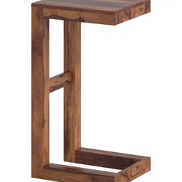 GLOBALLY INDIAN Brown Wooden Rectangle BedsideTable image 3