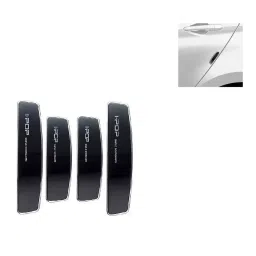 SPREADX Plastic Car Stylish I-pop Black Colour Elegant Door Guard Protection Universal Type  Suitable for Mahindra XUV-700 (Set of 4 Pcs) image 3