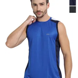 FTX Pack Of 3 Colourblocked Round Neck Sleeveless Dri-FIT T-shirts-picture-18