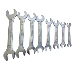 Jhaveri J-12B Chrome Vanadium Steel 9 Pieces Double Open End Jaw Spanner Set, JM 9W-image-96