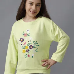 UNDER FOURTEEN ONLY Girls Cotton Printed Sweatshirt-image-97
