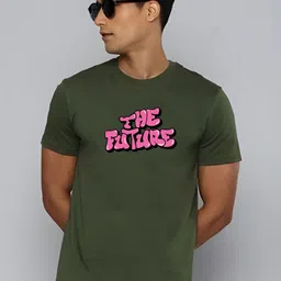 KaamBhari Typography Printed Round Neck Pure Cotton T-shirt-picture-25