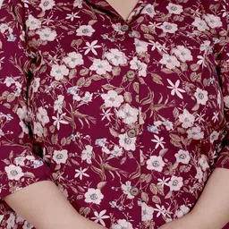 Swasti Printed Shirt Collar Tunic With Trousers Co-Ords image 5