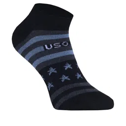 HEBTROCO Men Pack Of 3 Patterned Cotton Ankle Length Socks image 3