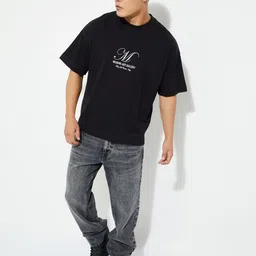 max Graphic Printed Round Neck Short Sleeves Cotton T-Shirt-picture-43