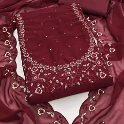 Maroosh Embellished Unstitched Dress Material-picture-27