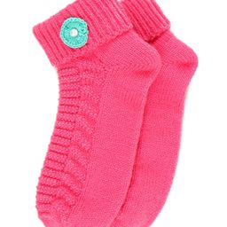 BHARATASYA Flower Applique Solid Socks - Pink-picture-12