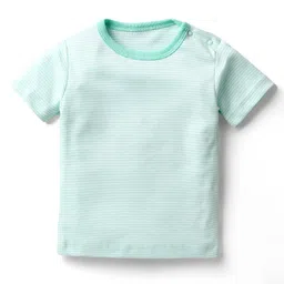 Kidi Wav Pack Of 2 Half Sleeves Striped & Floral Printed Coordinating Tees & Shorts Set - Multi Colour image 2