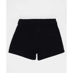 Pantaloons Junior 100% Lyocell Woven Solid Shorts - Black image 3