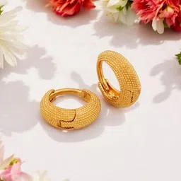 SHREE KRISHNA SHOPPING Unisex Gold-Plated Brass Earrings-picture-16