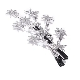 FHONEX Women Embellished Five pointed Star Tic Tac Hair Clip-picture-18