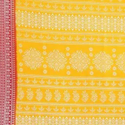 Moda Rapido Ethnic Motif Printed Saree With Blouse Piece image 2
