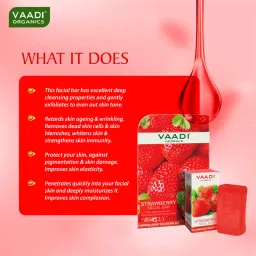 Vaadi Herbals Strawberry Facial Bar image 4