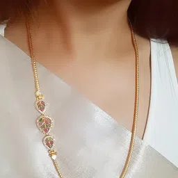 BlingNation Women Brass Gold-Plated Chain image 1