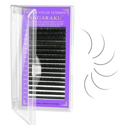 NAGARAKU Individual Premium Classic Matte Synthetic 16 Rows Eyelash Extensions - Curl J-picture-26