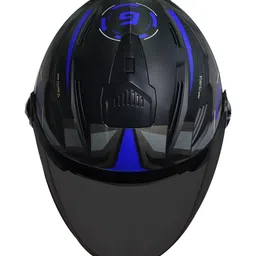 Steelbird Unisex Graphic Printed Scratch Resistant Open Face Motorbike Helmet image 4